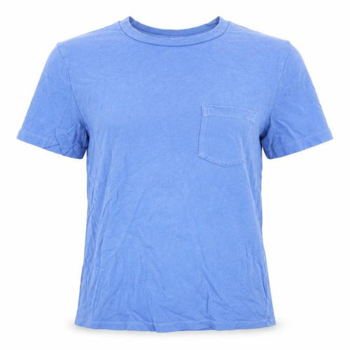 GAP Womens Blue XS Cropped Cotton Jersey T-Shirt