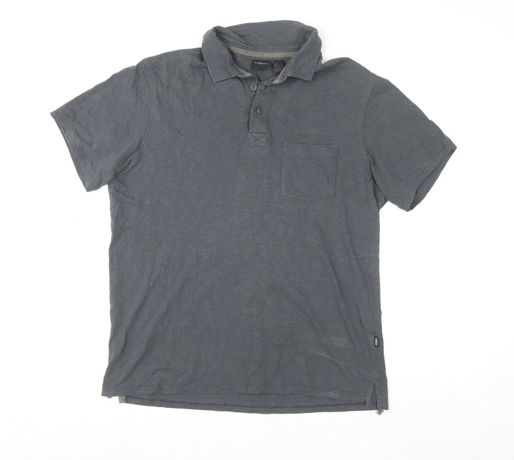O'Neill Men's Grey XL Organic Cotton Short Sleeve Polo Shirt