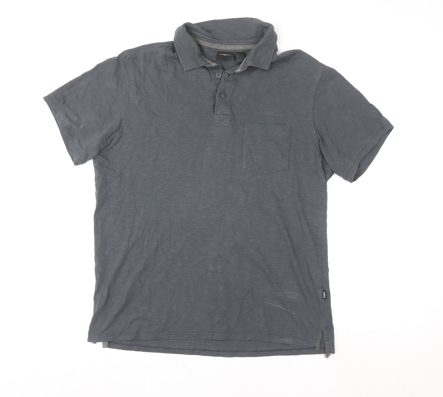 O'Neill Men's Grey XL Organic Cotton Short Sleeve Polo Shirt