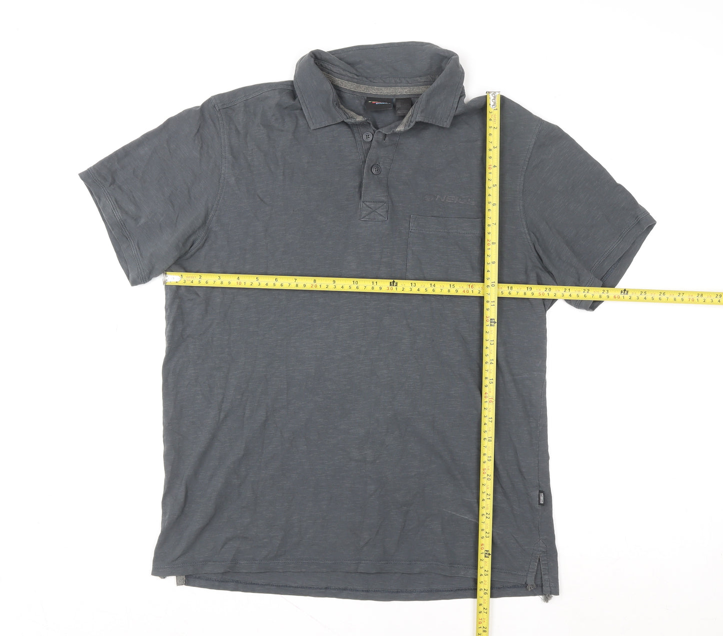 O'Neill Men's Grey XL Organic Cotton Short Sleeve Polo Shirt
