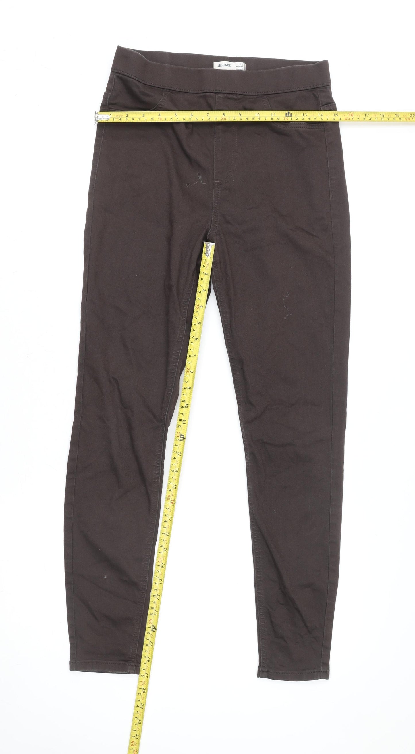 Marks and Spencer Women’s Brown Jeggings Size 10 Regular Stretch Cotton