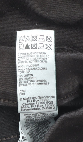 Marks and Spencer Women’s Brown Jeggings Size 10 Regular Stretch Cotton