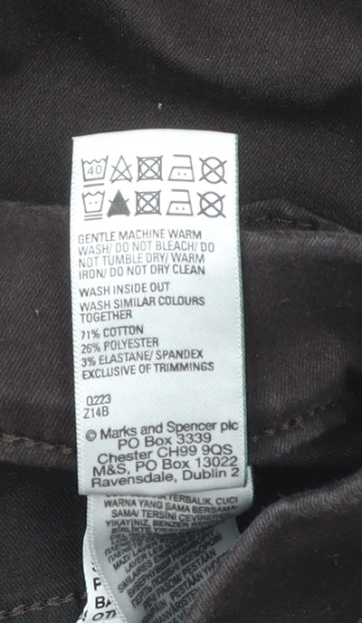 Marks and Spencer Women’s Brown Jeggings Size 10 Regular Stretch Cotton