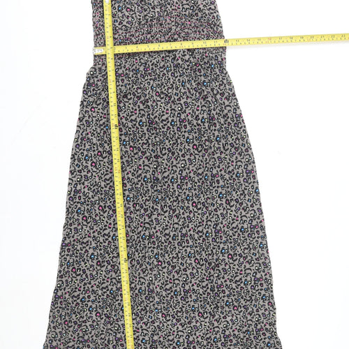 Urban Beach Womens Multicoloured Animal Print Maxi Halter Dress Size 10
