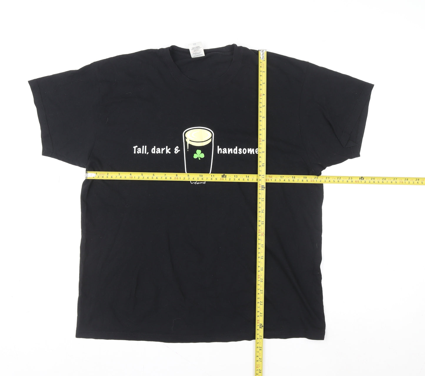 Fruit of the Loom Men's Black L Beer Graphic T-Shirt