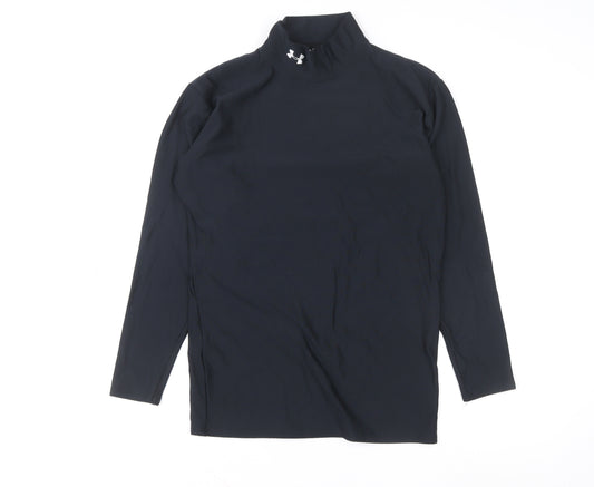 Under Armour Women Black XL Long Sleeve Mock Neck Compression Top