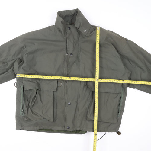 Grassroots Mens Green XL Parka Jacket Windproof Water Resistant