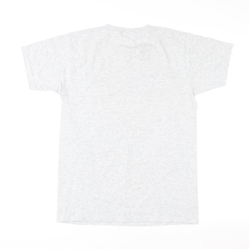 Fruit of the Loom Men's Grey Car Graphic T-Shirt Size S