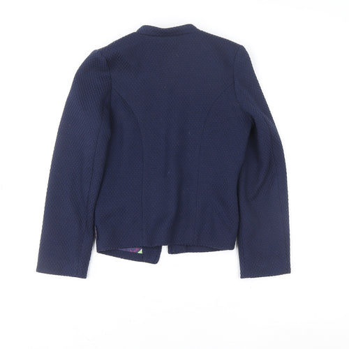 Baker by Ted Baker Girls Blue Textured Blazer Jacket Size 5 Years
