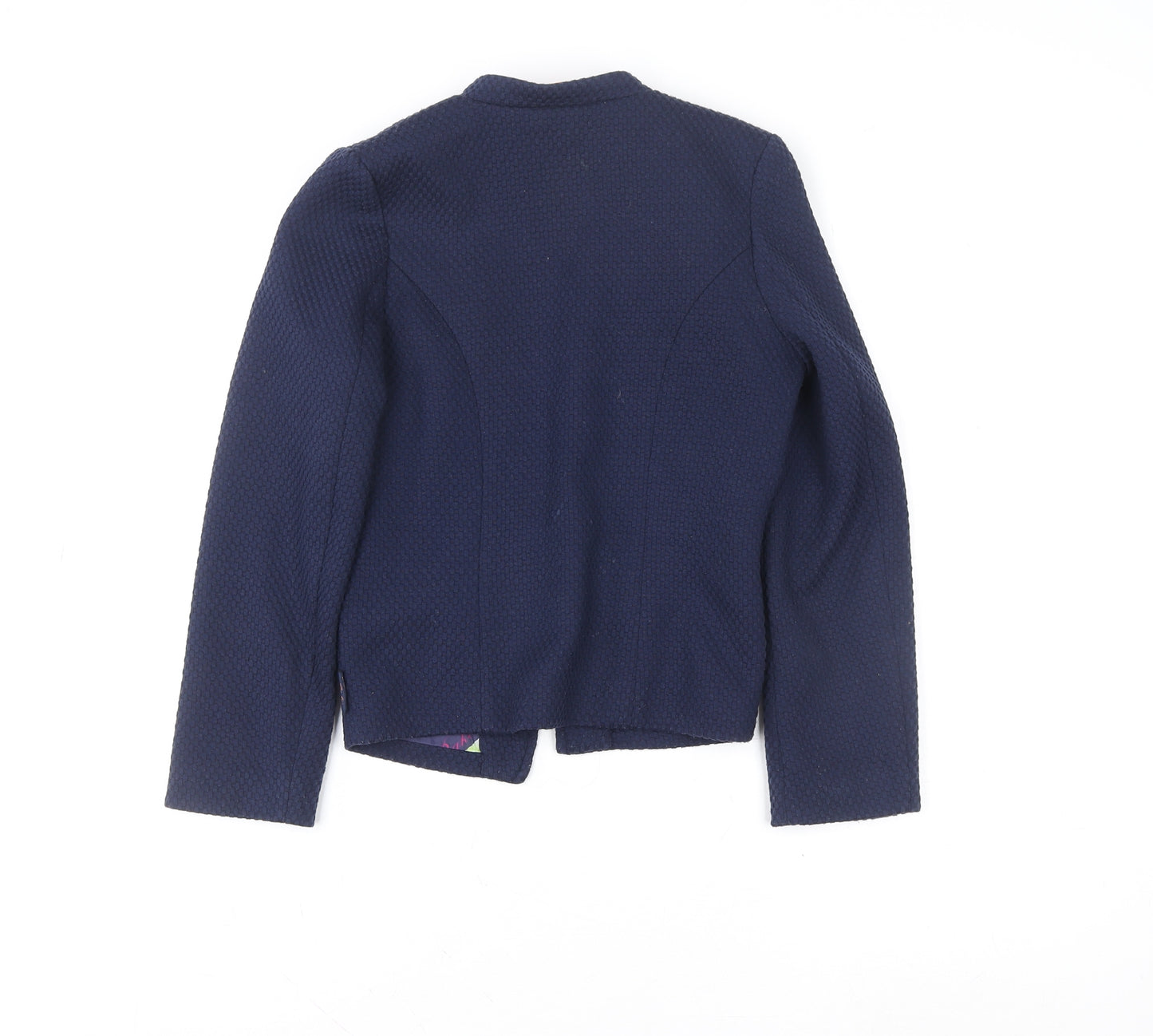 Baker by Ted Baker Girls Blue Textured Blazer Jacket Size 5 Years