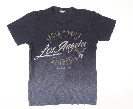 Next Men's Blue Los Angeles California Graphic T-Shirt M