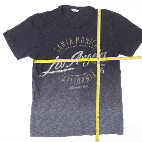Next Men's Blue Los Angeles California Graphic T-Shirt M