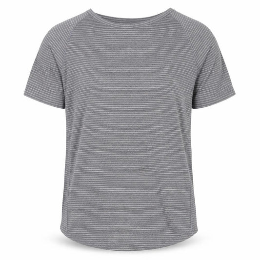 Athletic Works Men’s Grey Striped Short Sleeve T-Shirt M