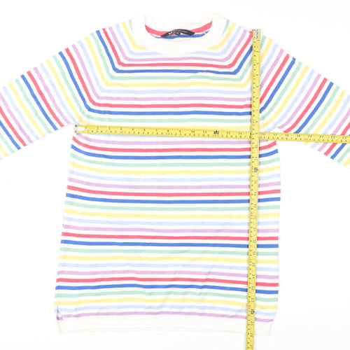 Crew Clothing Company Women Multicoloured Stripe Pullover Jumper Size 12