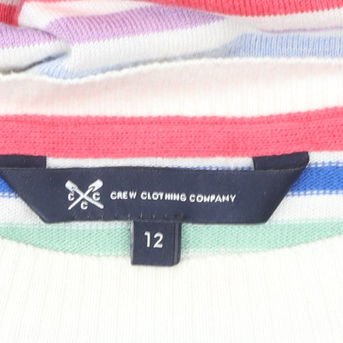 Crew Clothing Company Women Multicoloured Stripe Pullover Jumper Size 12