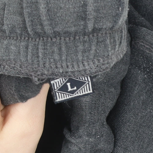 Lonsdale Men’s Grey Athletic Shorts L Elastic Waist Gym Wear