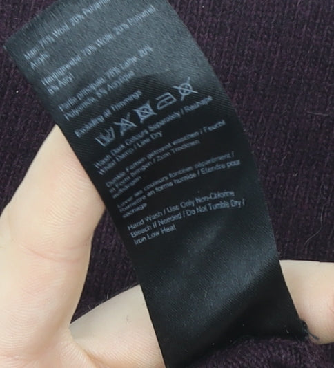 Joules Men's Purple Wool Blend Crew Neck Jumper XXL Classic Fit