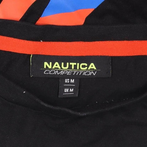 Nautica Competition Men's Black Long Sleeve Graphic Top M