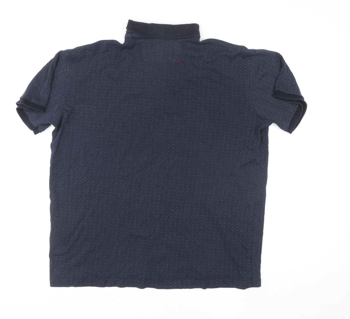 Tommy Hilfiger Men's Blue 3XL Cotton Short Sleeve Polo Shirt