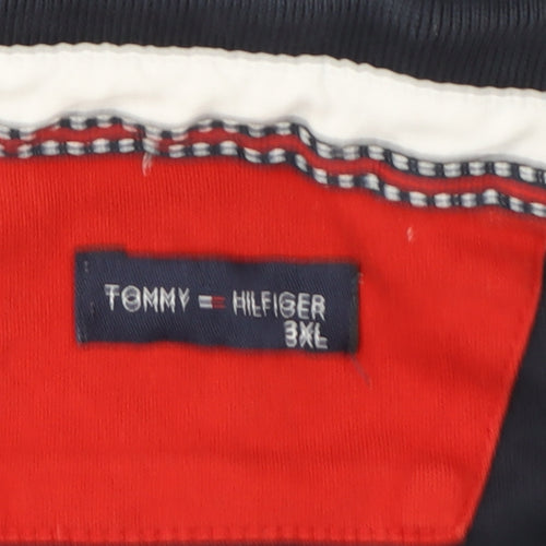 Tommy Hilfiger Men's Blue 3XL Cotton Short Sleeve Polo Shirt