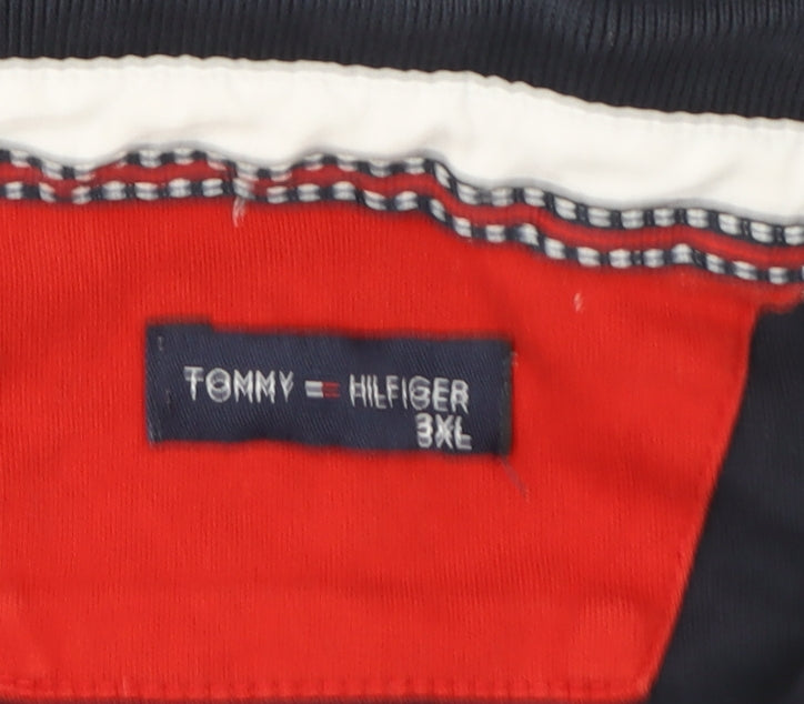 Tommy Hilfiger Men's Blue 3XL Cotton Short Sleeve Polo Shirt