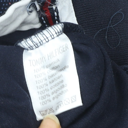 Tommy Hilfiger Men's Blue 3XL Cotton Short Sleeve Polo Shirt