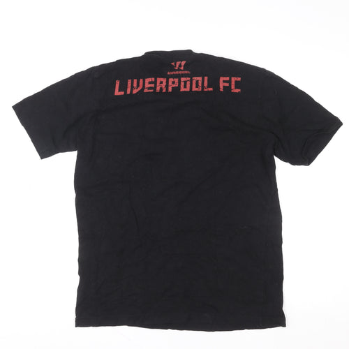 Liverpool FC Men’s Black Graphic T-Shirt Medium Short Sleeve Cotton