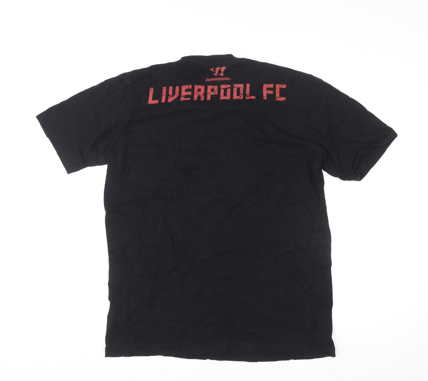Liverpool FC Men’s Black Graphic T-Shirt Medium Short Sleeve Cotton