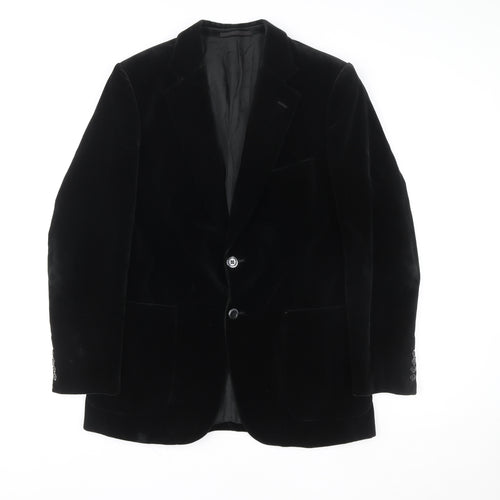 Marks and Spencer Women’s Black Velvet Tuxedo Blazer Size M