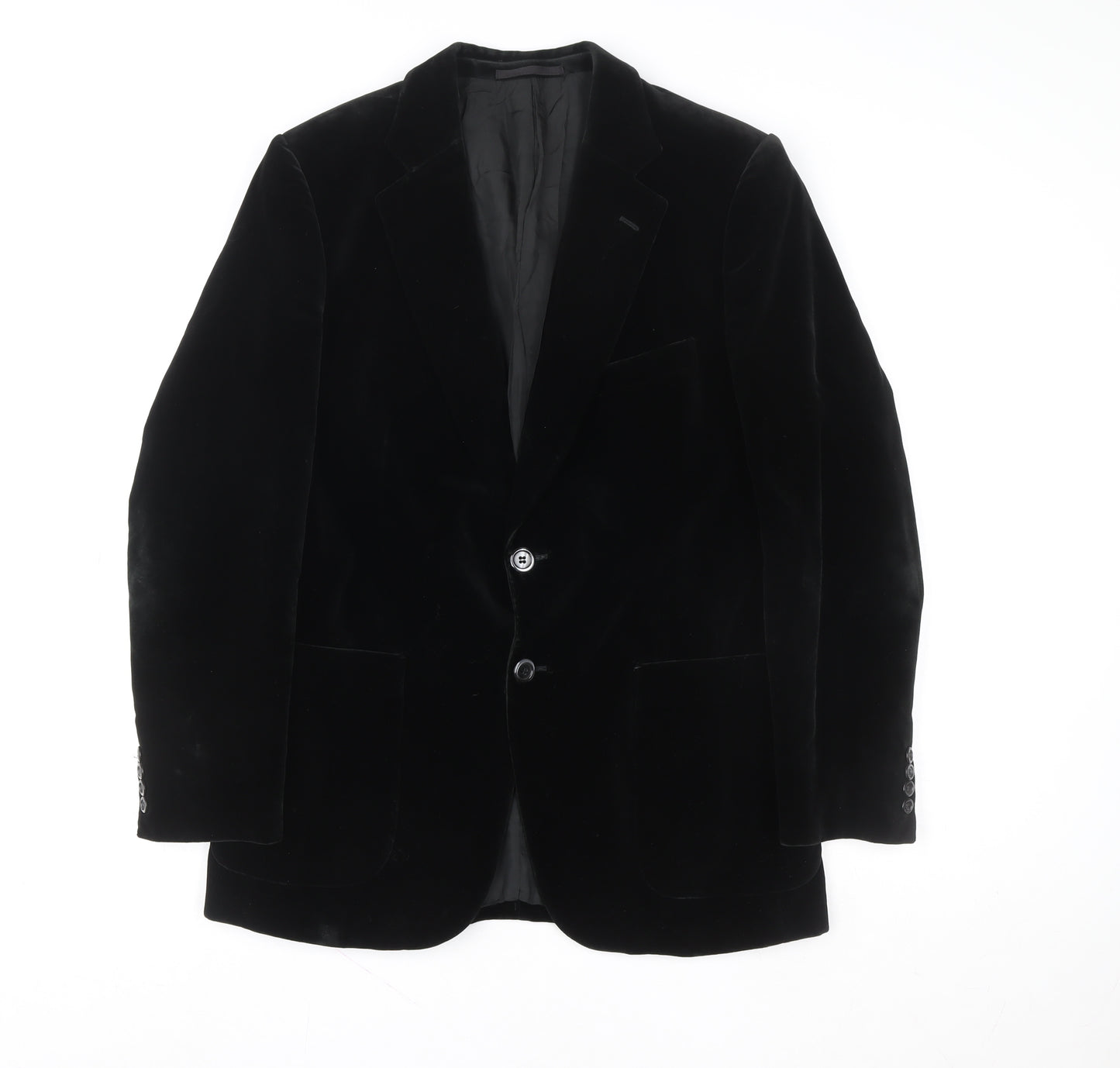 Marks and Spencer Women’s Black Velvet Tuxedo Blazer Size M