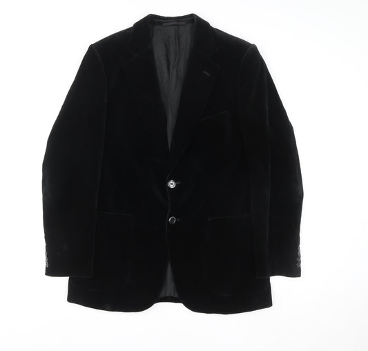 Marks and Spencer Women’s Black Velvet Tuxedo Blazer Size M
