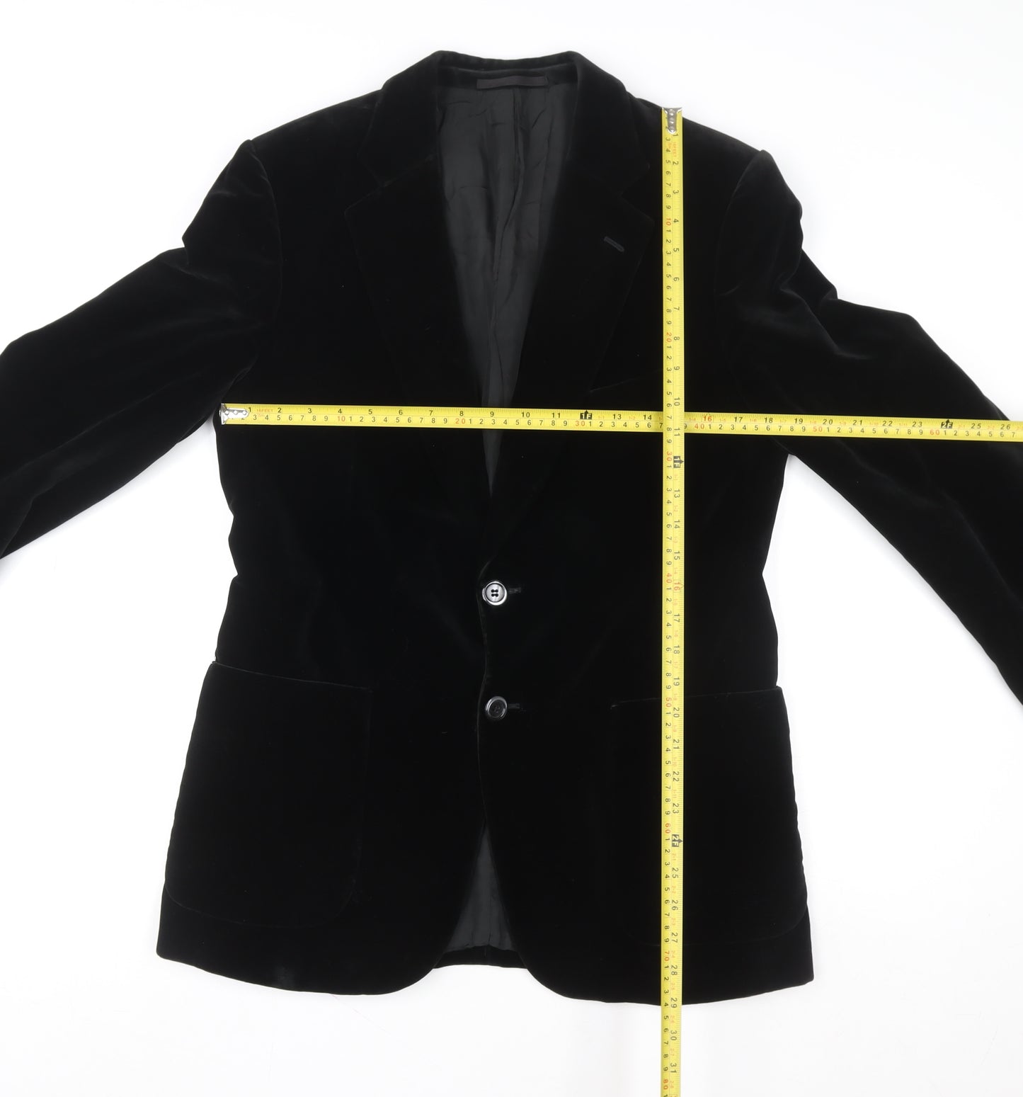 Marks and Spencer Women’s Black Velvet Tuxedo Blazer Size M