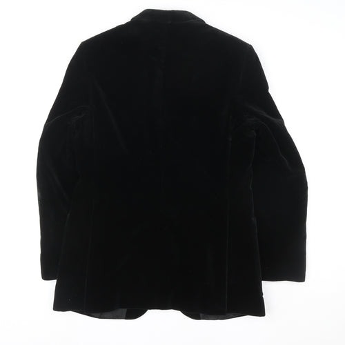 Marks and Spencer Women’s Black Velvet Tuxedo Blazer Size M