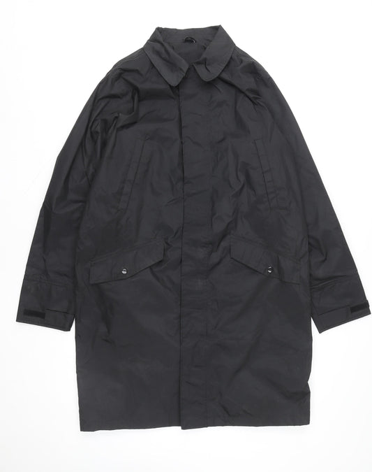 Cotton Traders Men's Black Waterproof Rain Coat M Regular Fit