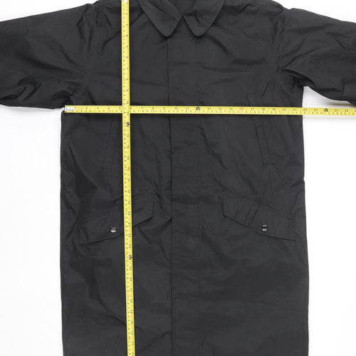 Cotton Traders Men's Black Waterproof Rain Coat M Regular Fit