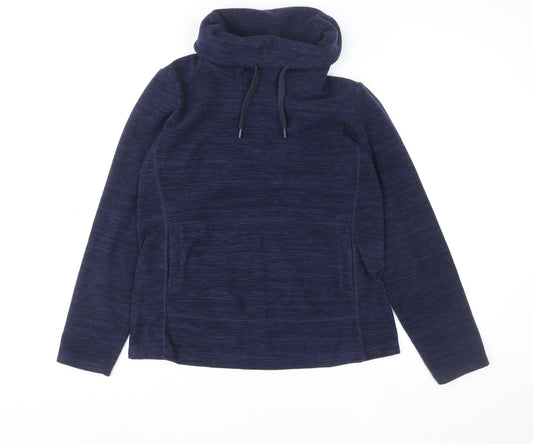Mountain Warehouse Women Navy Blue Size 12 Pullover Hoodie Fleece