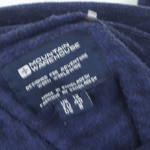 Mountain Warehouse Women Navy Blue Size 12 Pullover Hoodie Fleece