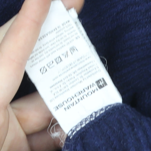 Mountain Warehouse Women Navy Blue Size 12 Pullover Hoodie Fleece