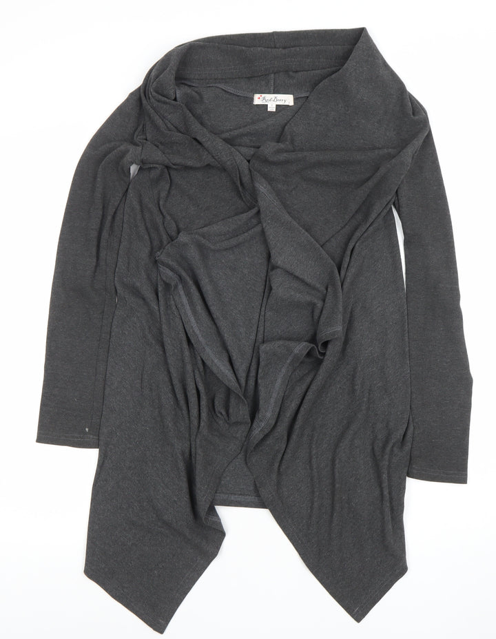 Red Berry Women’s Grey Open Front Long Sleeve Cardigan Size S