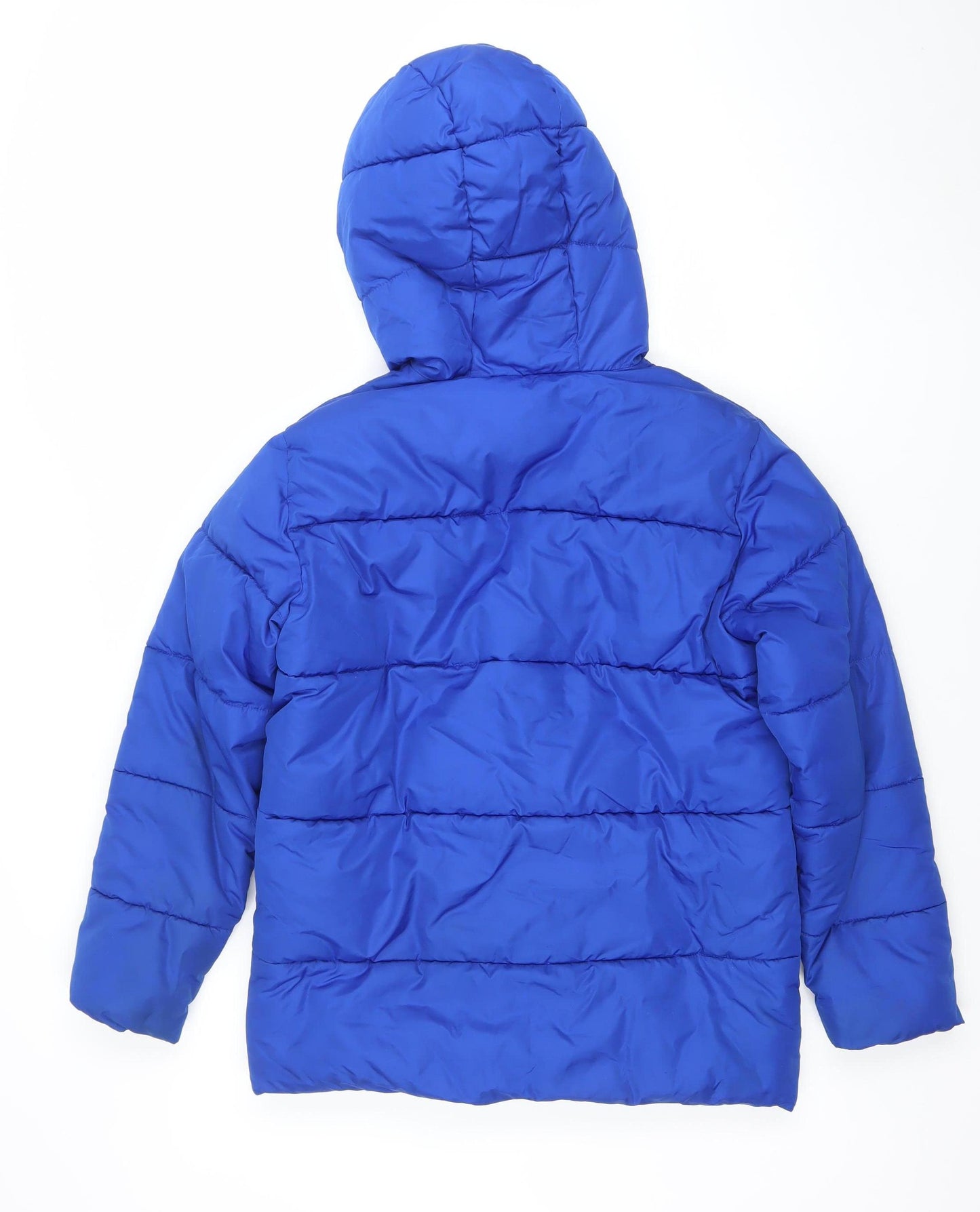 GAP Kids Boys Blue Hooded Puffer Jacket XXL Winter Water Resistant