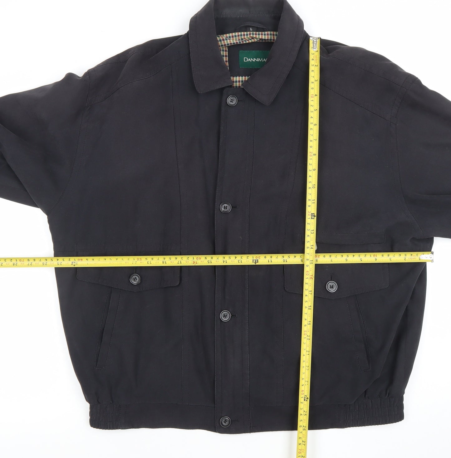 Dannimac Men's Black L Basic Lined Polyester Jacket