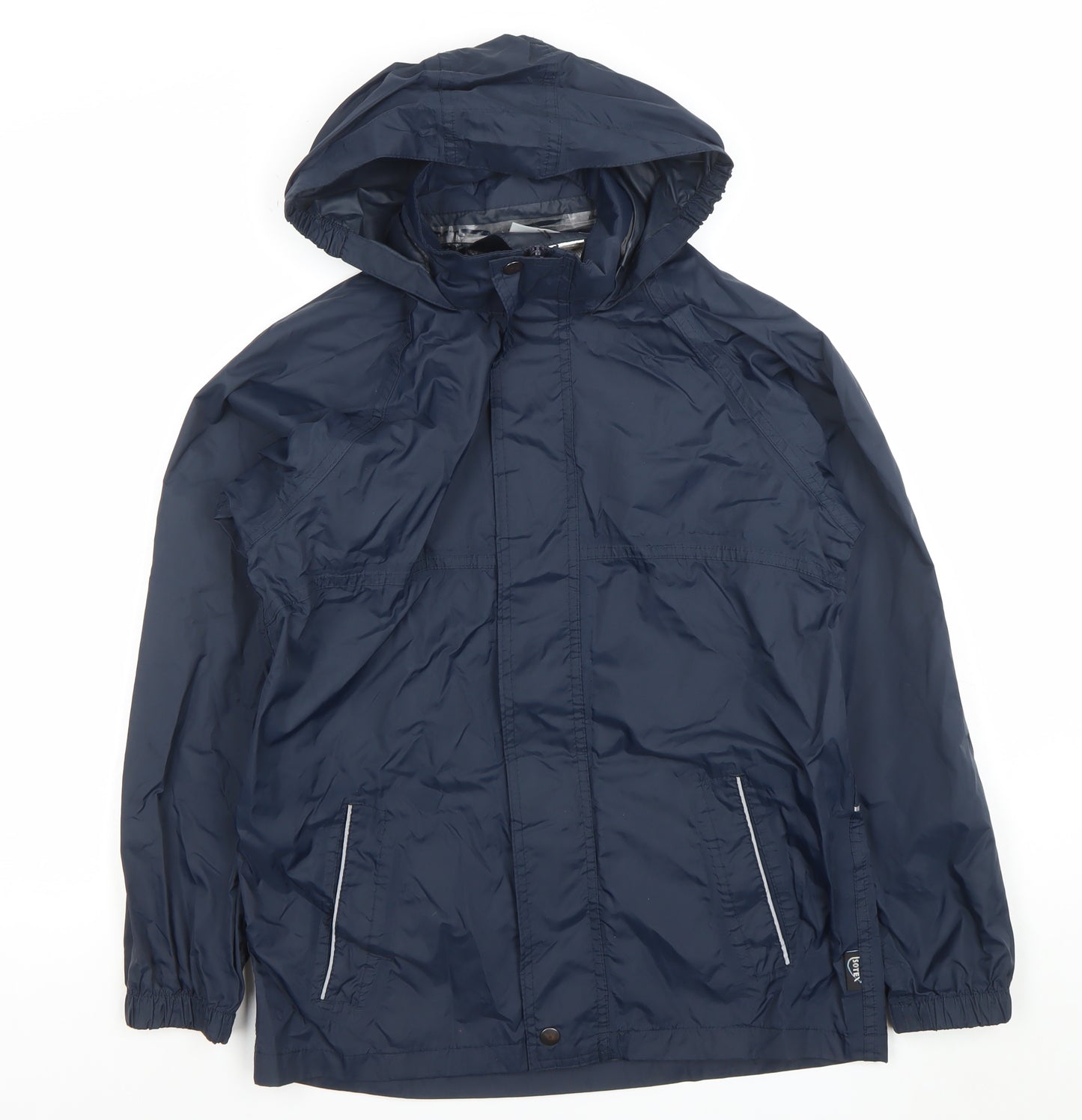 Regatta Men Blue Waterproof Hooded Rain Jacket Size 164