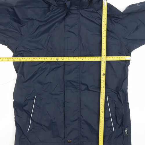 Regatta Men Blue Waterproof Hooded Rain Jacket Size 164