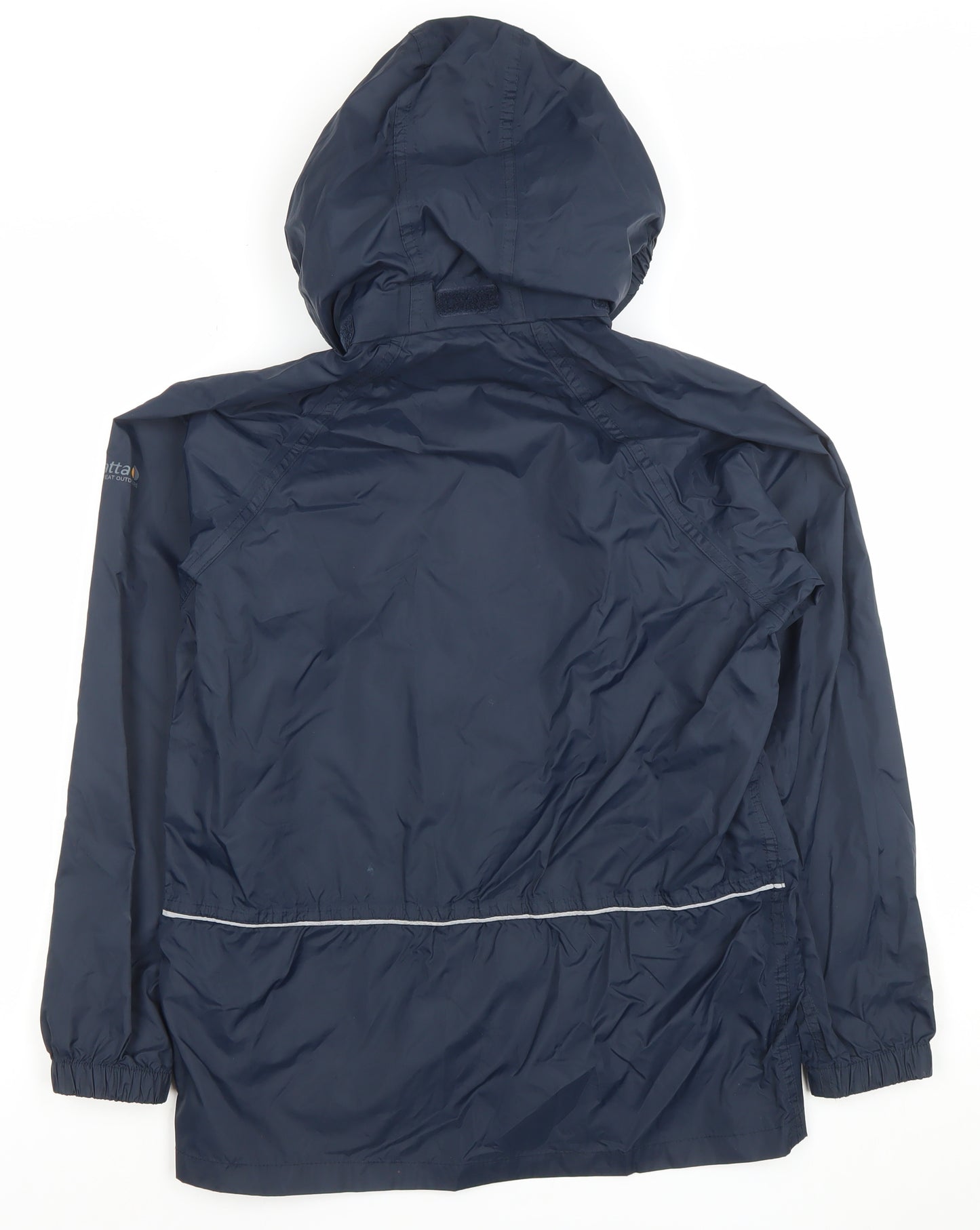 Regatta Men Blue Waterproof Hooded Rain Jacket Size 164