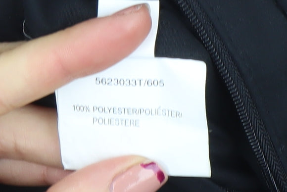 BUSH Men's Black Hooded Parka Jacket Size 38 Regular Winter Coat