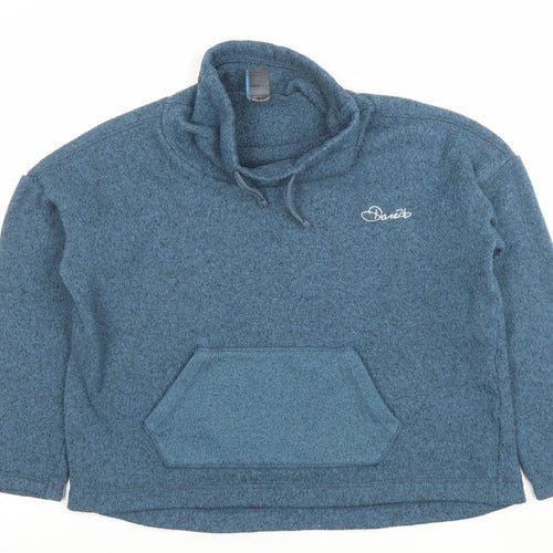 Dare 2b Womens Blue Pullover Hoodie UK 12 Polyester Fleece Sweatshirt