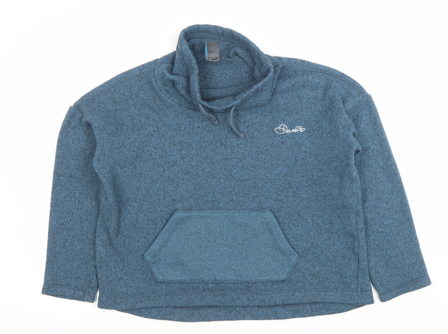 Dare 2b Womens Blue Pullover Hoodie UK 12 Polyester Fleece Sweatshirt