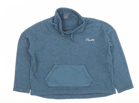 Dare 2b Womens Blue Pullover Hoodie UK 12 Polyester Fleece Sweatshirt