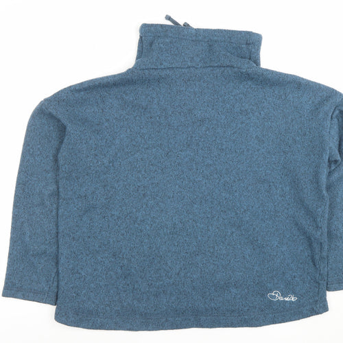 Dare 2b Womens Blue Pullover Hoodie UK 12 Polyester Fleece Sweatshirt