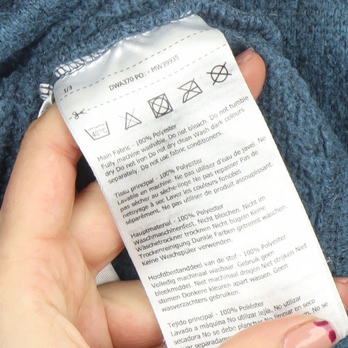 Dare 2b Womens Blue Pullover Hoodie UK 12 Polyester Fleece Sweatshirt